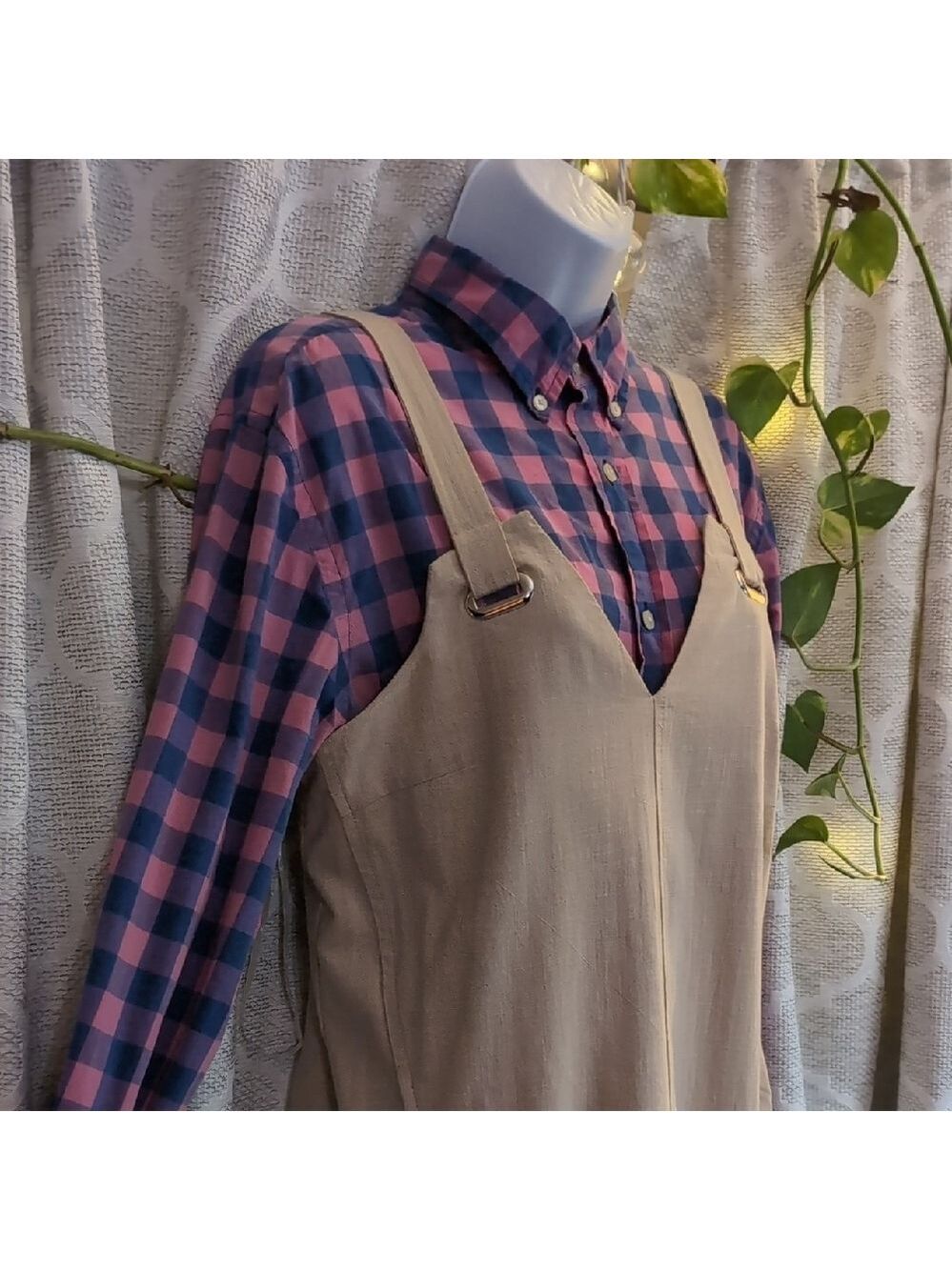 Bubble Gum Pink & Blue Checked Shirt From American Eagle - Picture 5 of 6